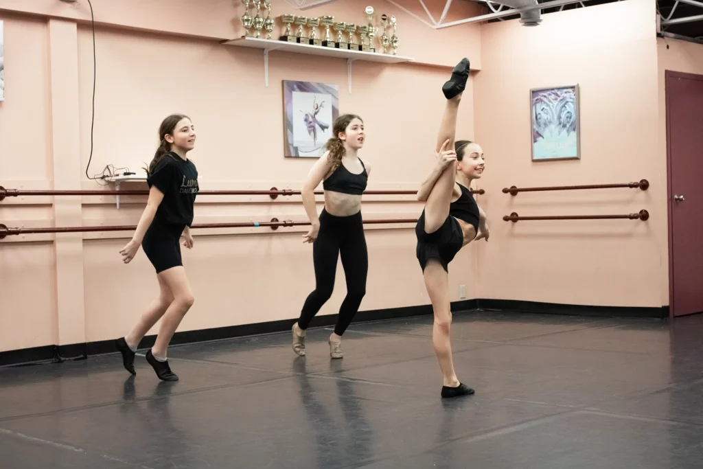 Dancers in Orleans Dance Studio For Jazz Class